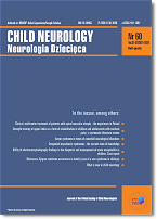 okładka czasopisma Child Neurology